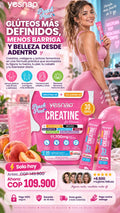 CREATINA PARA MUJER 8 EN 1 - SABOR DURAZNO 🍑
