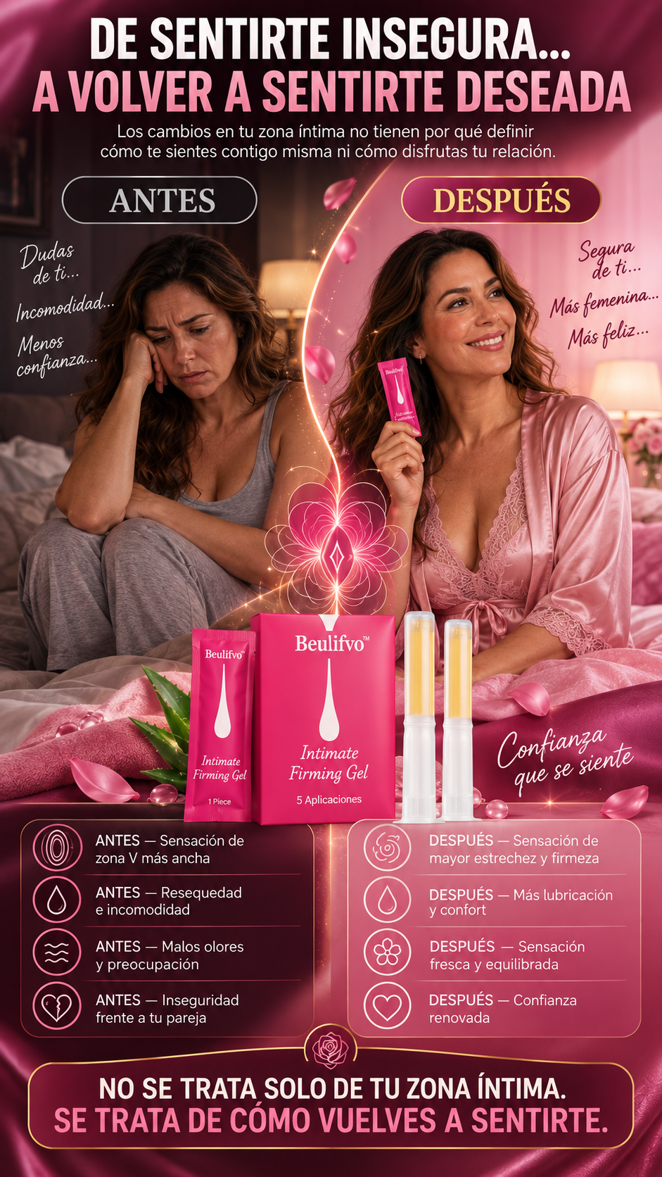Beuifvo™ - GEL ESTRECHANTE, ACLARANTE Y DE CUIDADO INTIMO