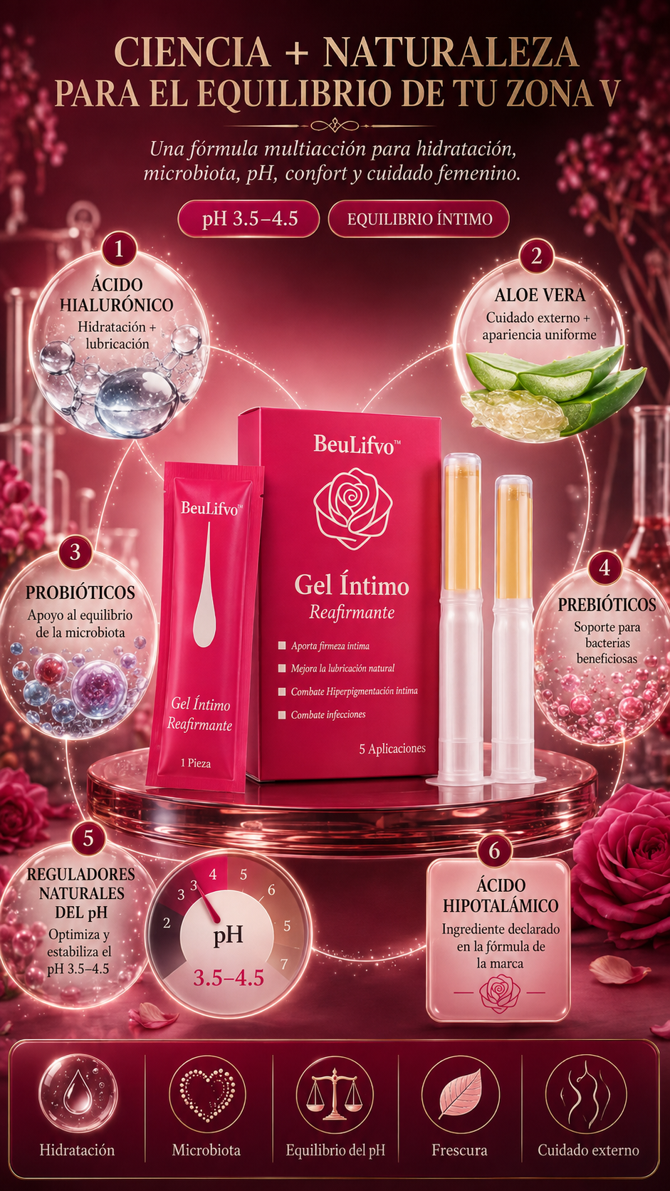Beuifvo™ - GEL ESTRECHANTE, ACLARANTE Y DE CUIDADO INTIMO