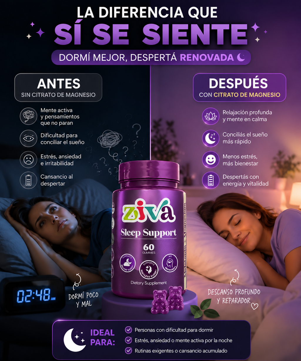 GOMITAS PARA DORMIR | MELATONINA + CITRATO DE MAGNESIO