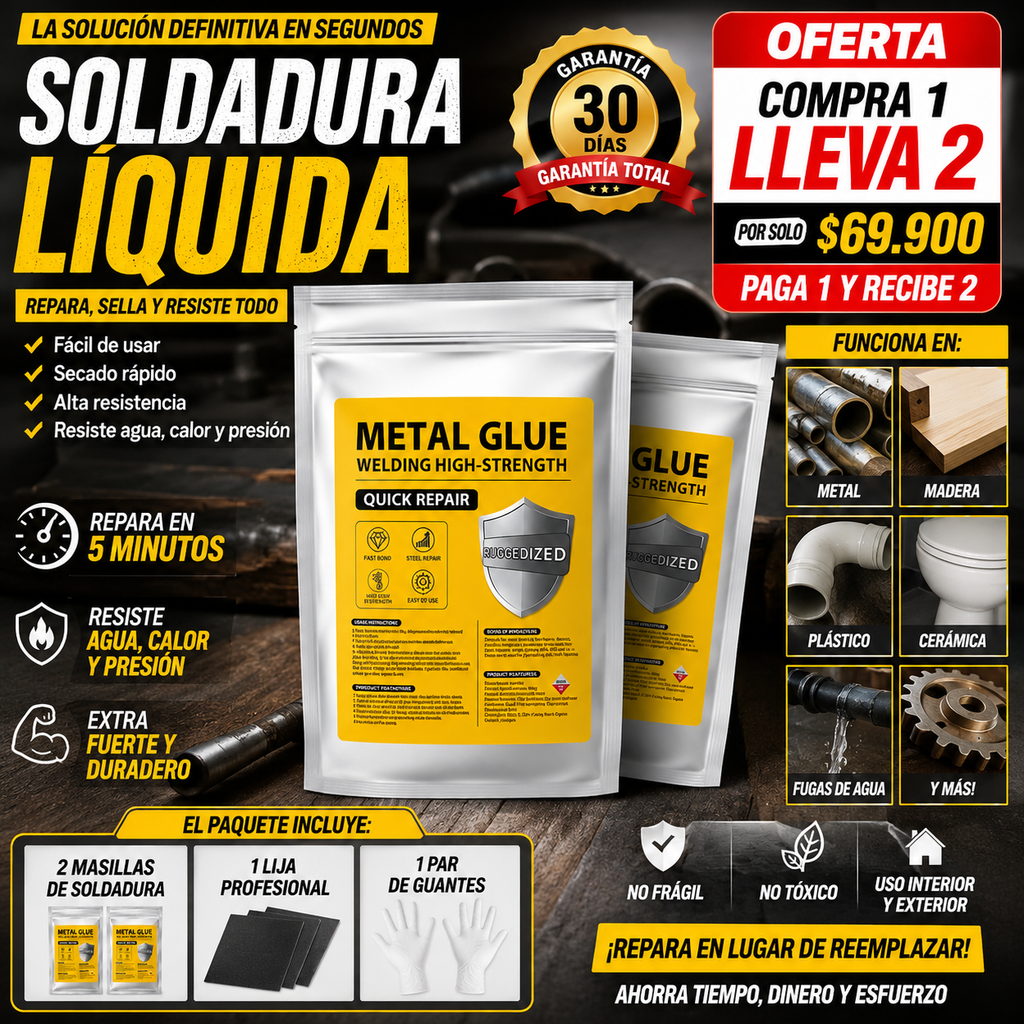 IronPRO™ - Adhesivo de Soldadura en Frío (PAGA 1 LLEVA 2🚨 + Accesorios)