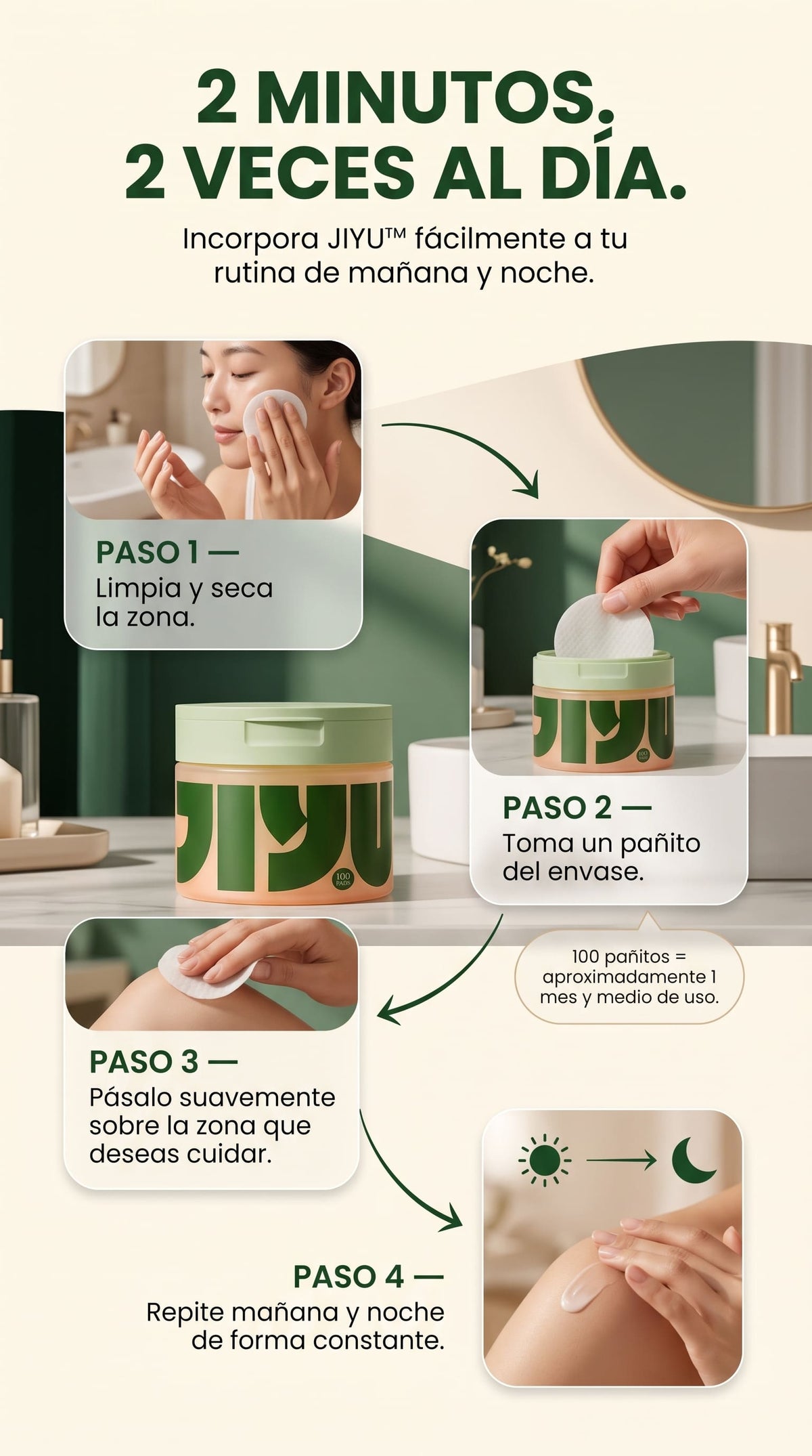 JIYU™ - Pañitos Coreanos Despigmentantes x100 unidades