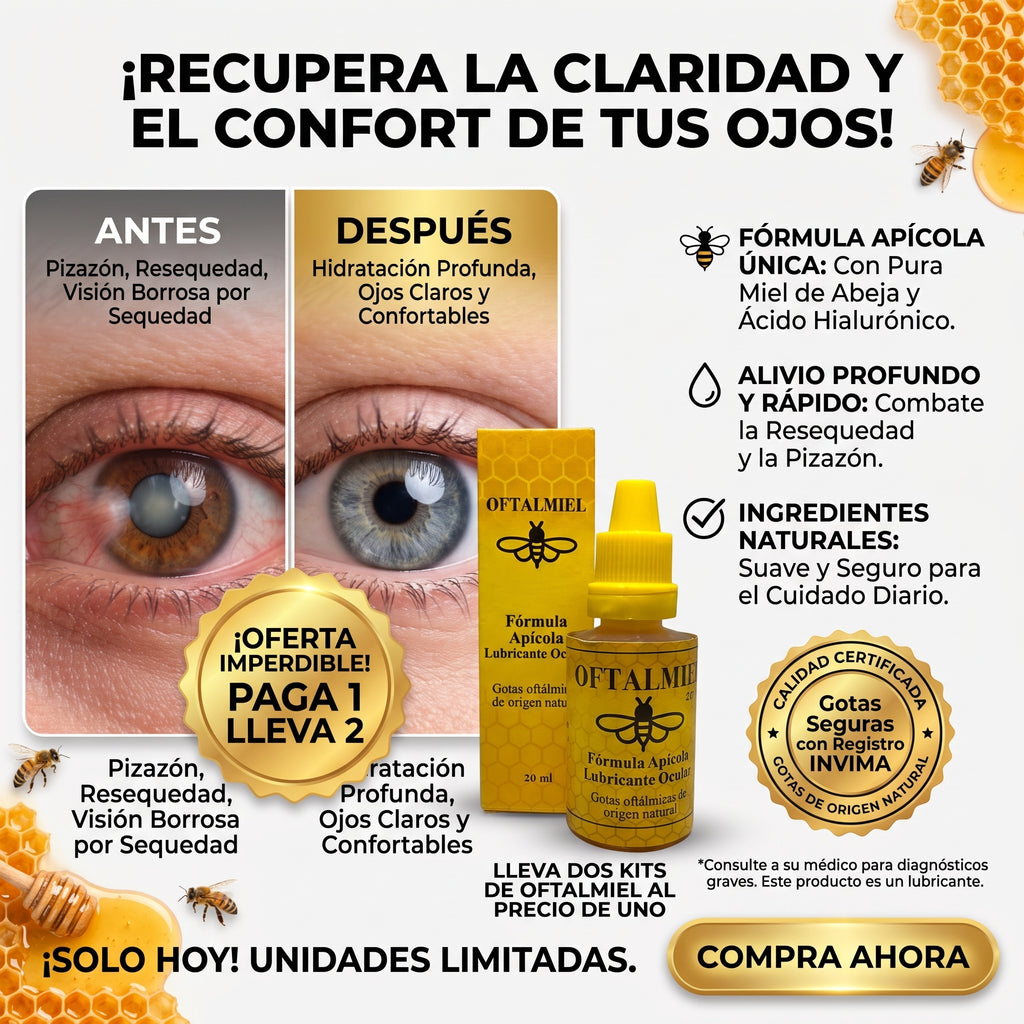 Oftalmiel™ Tratamiento Ocular Homeopatico 100% Natural